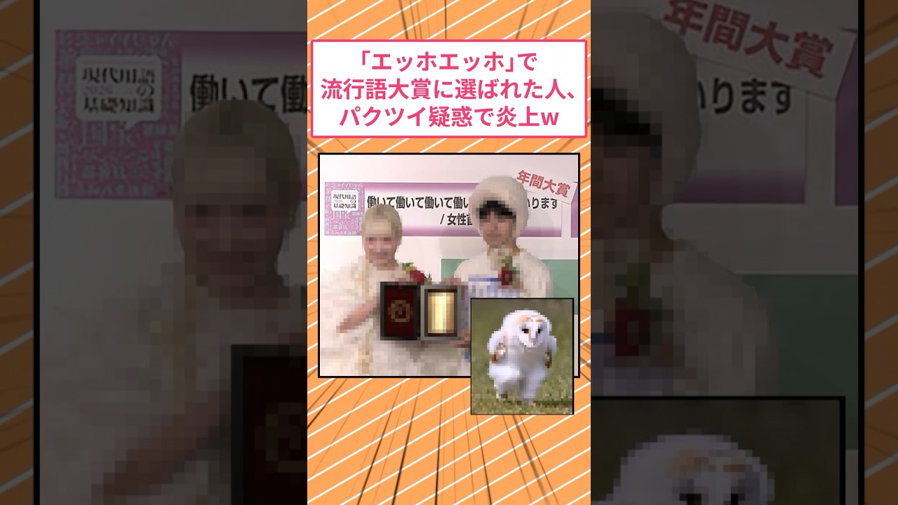 ｢エッホエッホ」で流行語大賞に選ばれた人、パクツイ疑惑で炎上w #2ch面白いスレ
