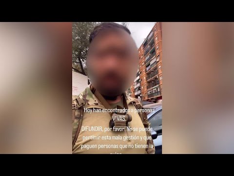 Un militar estalla contra el Gobierno: «Llevamos 24 horas en Valencia y no nos dejan hacer nada»