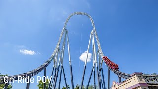 Stealth at Thorpe Park - POV - Front Row - 4K - 2023 gameplay video by Kat, 0:41 duration