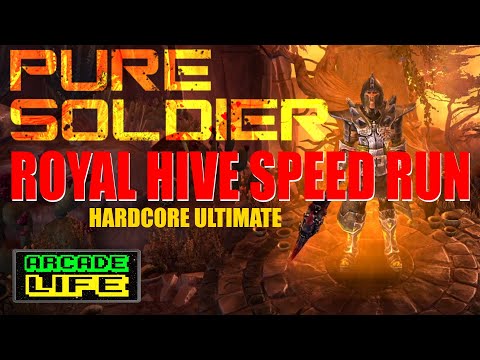 Grim Dawn - Pure Soldier - Hardcore Ultimate - Royal Hive Speedrun - v1.1.9.1