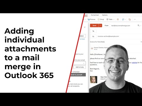 How to send individual attachments in an Outlook mail merge