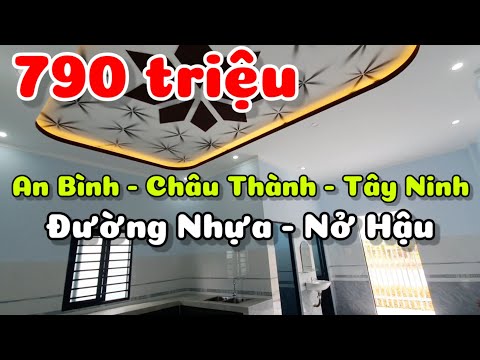 Bán nhà mới xây nở hậu giá 790 triệu đường nhựa thông ở An Bình Châu Thành Tây Ninh