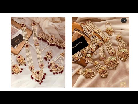 Latest bridal jewelry set Desings/Beautiful jewelry set/Fashion With Sibgha