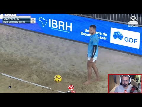 SHOW - João ET and Dudu x Bruno Barros and Bruninho - Brasilia Open Footvolley - React FTV Ep. 688