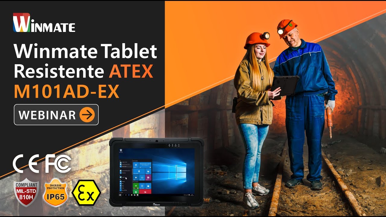 Winmate Tablet Resistente ATEX M101AD-EX