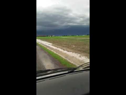 14 maggio 2016, violenta grandinata in Valdarda