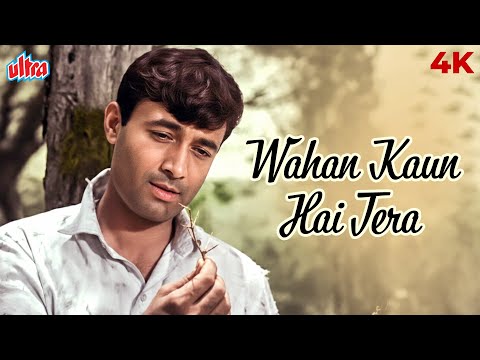 Wahan Kaun Hai Tera 4K Full Hindi Song | Sachin Dev Burman | Guide 1965 | Dev Anand, Waheeda Rehman