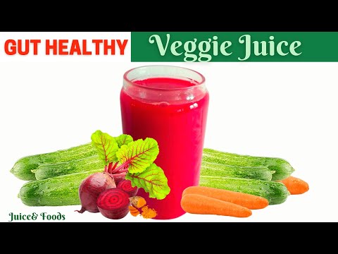 MORNING JUICE FOR GUT HEALTH : I tried this Gut Healthy Veggie Juice recipe