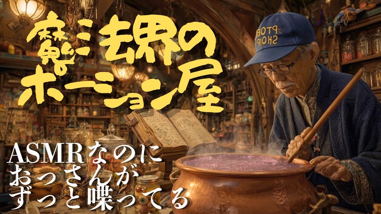 【睡眠用】ASMRなのにおっさんが喋ってるポーション屋【環境音、魔法界】