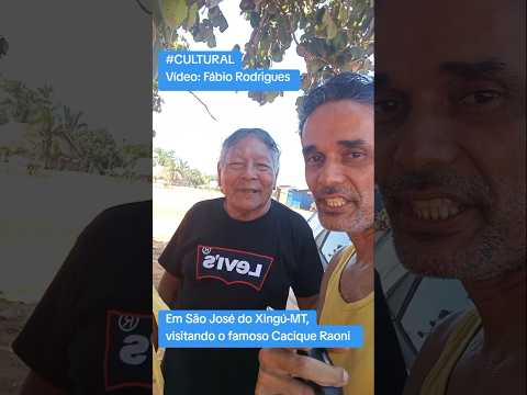 Em São José do Xingú-MT, visitando o famoso Cacique Raoni #indios #raoni #sobrinho #rioxingu