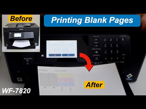 Epson WF 7820 Printing Blank Pages - Fix In 2 Easy Steps