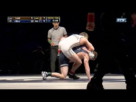 Big Ten Rewind: 2017 Wrestling - 157 LBs - Lehigh's Kent Lane vs. Penn State's Jason Nolf