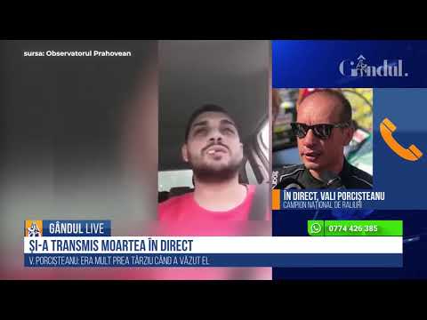 Vali Porcișteanu, după accidentul din Prahova: Dacă vizibilitatea nu ne permite...