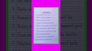 10 Lines Essay On Environment in English/Essay On Environment in English/World Environment Day 2025