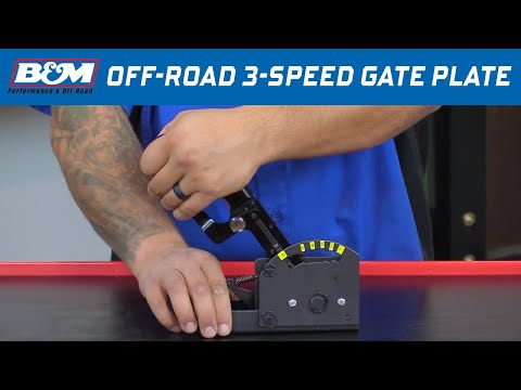 B&M Off-Road 3-Speed Gate Plate 80733 for Pro Stick, Street Bandit Shifters