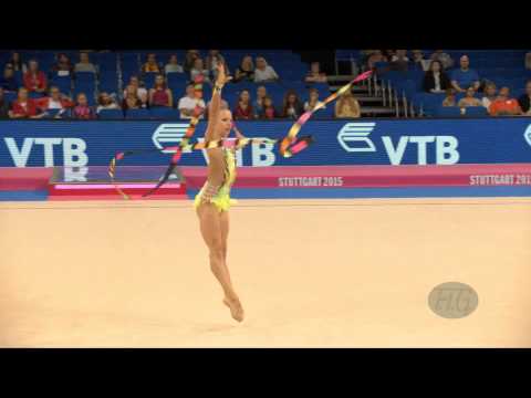 Laura BOZIC (CRO) 2015 Rhythmic Worlds Stuttgart - Qualifications Ribbon