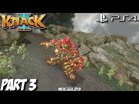 Knack 2 Gameplay Walkthrough Part 3 - Chapter 2-4: A Forgotten Place - PS4 Lets Play