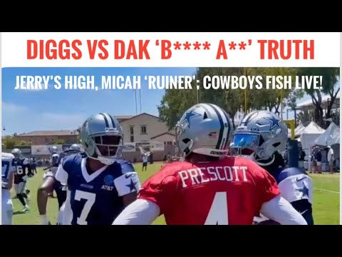 #Cowboys Fish Report LIVE: 'DIGGS VS DAK' B**** A**!; Jerry's HIGH on Pot; Micah is a RUINER!