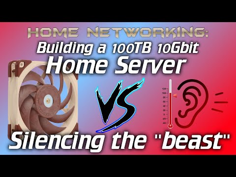 Home Networking: 100TB 10Gbit Server - Noctua fan replacement (Noise samples & Temperature graphs)