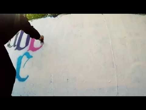 Gren calligraffiti spray alphabet letters