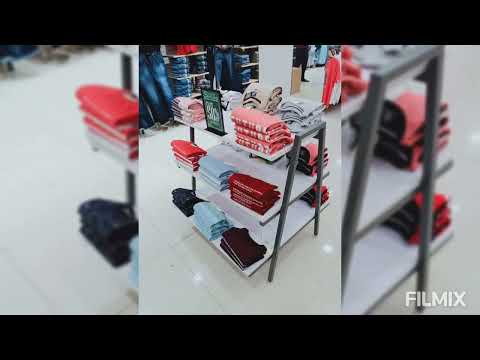 Wall mounted rack black garment display racks