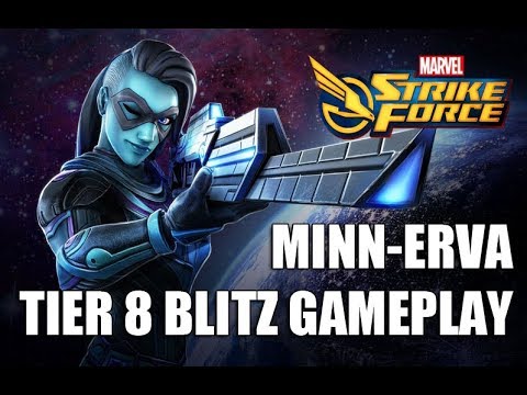 Minn-Erva Tier 8 Blitz Gameplay - Marvel Strike Force