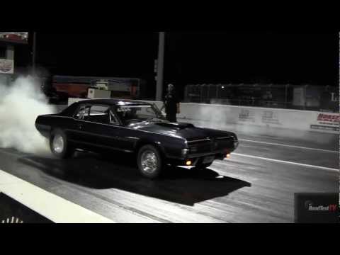 Supercharged Roush Mustang vs. 1967 Cougar - Who Wins?  - 1/4 Mile Drag Race - Road Test TV ®