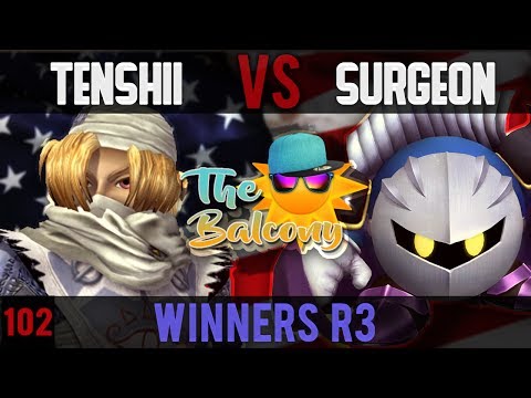 PM @ the Balcony 102 - Winners R3 ft. Tenshii (Sheik) VS Surgeon (Meta Knight, ZSS))