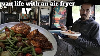 Van Life in a Gravel Pit with an Air Fryer