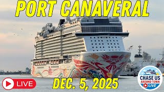 LIVE: Watching the Cruise Ships Leaving Port Canaveral LIVE! (Dec. 5, 2025)
