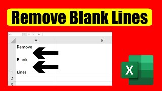 How to Remove Blank Lines Within Cells in Excel