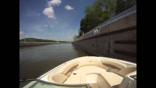 preview picture of video 'Locking Through Cheatham County Lock & Dam - Down'