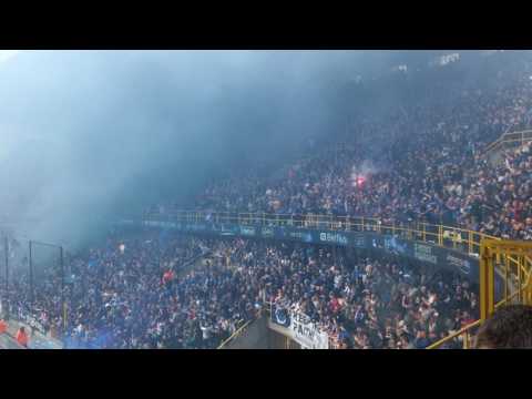Tifo+ sfeer voor de kampioenenmatch Club Brugge - rsc anderlecht