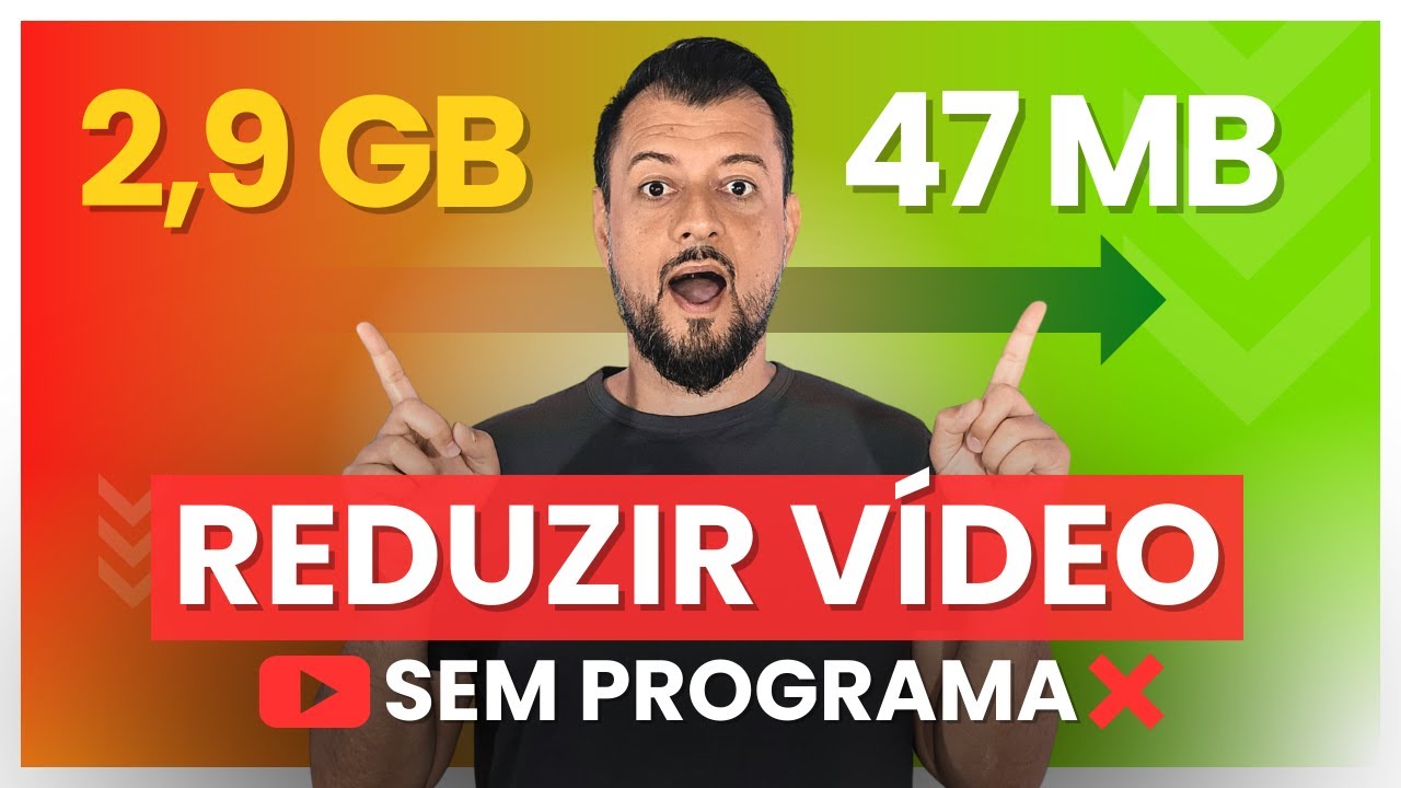 ✅ COMO DIMINUIR o TAMANHO de um video SEM PERDER QUALIDADE!