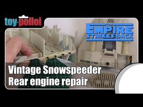 Vintage Star Wars Snowspeeder rear end repair guide - Toy Polloi
