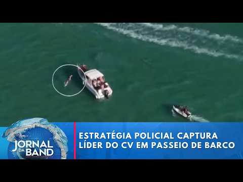 Chefe do CV é preso em cerco no mar | Jornal da Band