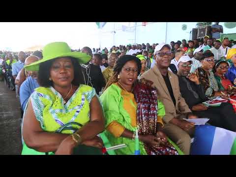 H.E. Julius Bio officially unveiled the new Freetown International Airport Terminal and it Facility