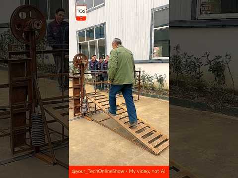 MOVE WITHOUT ENGINE 💡 power of steps#shorts #crafts #skills #mechanics #innovation