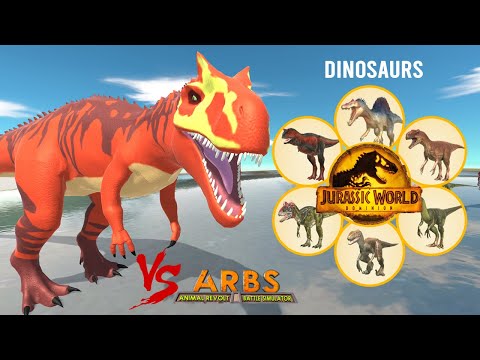 FANG THE Allosaurus vs ALL UNIT (DINOSAURS) - Animal Revolt Battle Simulator