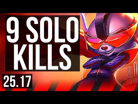 RUMBLE vs DR. MUNDO (TOP) | 9 solo kills, 9/2/4, Dominating | EUW Master | 25.17