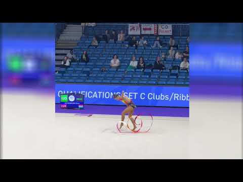European Rhythmic Gymnastics Champions 2025- Elena Meysembourg (LUX) Qualification Ribbon