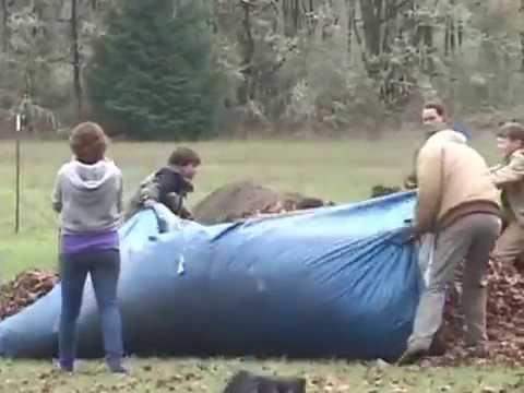 Raking Leaves (Booher Family)