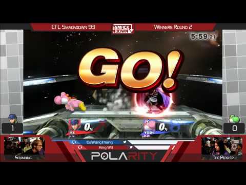CFL Smackdown 93 WiiU - Shunning (Ike) vs The Pickler (Yoshi) - Winners R2