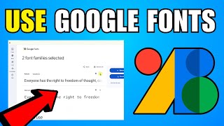 How To Use Google Fonts 2026 (Complete Guide)