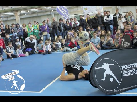INCREDIBILI ACROBAZIE di Calcio Freestyle a Verona w//Gunther Celli // FOOTWORKteam