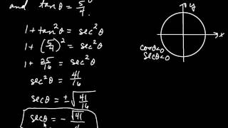 Using Identities to Find the Values of Trig Functions