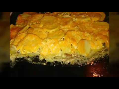 Картофель с мясом и сыром в духовке/Potatoes with meat in the oven/ андроид