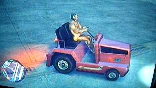 preview picture of video 'GTA IV - Pink Baggage Cart (mod)'