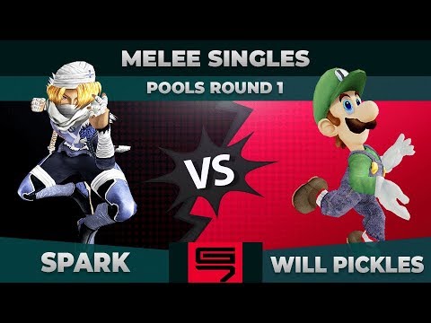 Spark vs Will Pickles - Melee Singles: Pools R1 Winners Semifinals - Genesis 7 | Sheik vs Luigi