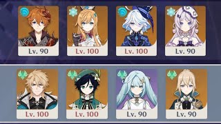 【原神】Ver.Luna Ⅷ 螺旋12層 凍結タルタリヤ＆風＋物理ファルカキャリーで星9攻略【Genshin Impact】